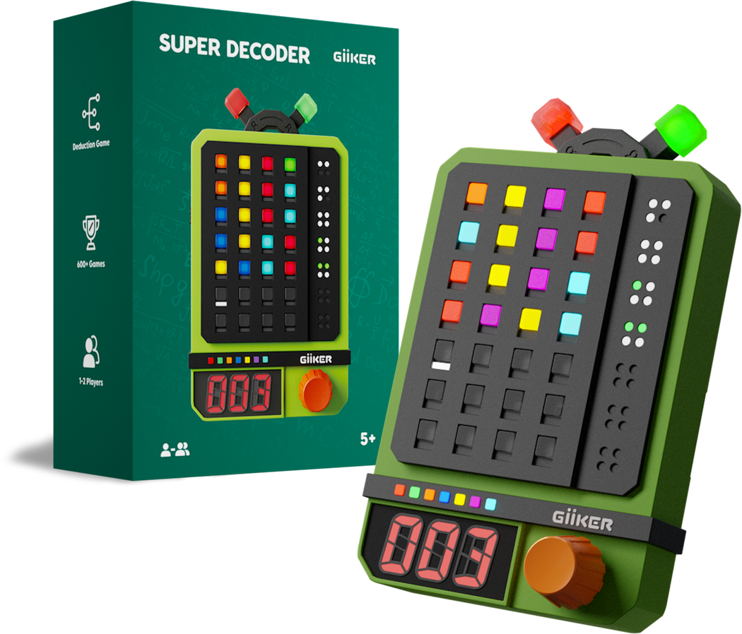 Super Decoder by GiiKER with packaging on a white background